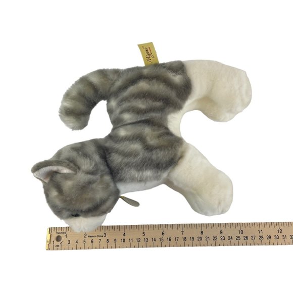 Aurora Miyoni Kitty Cat Plush Tabby Gray Striped 9 Inch Stuffed Animal Toy - Picture 7 of 10
